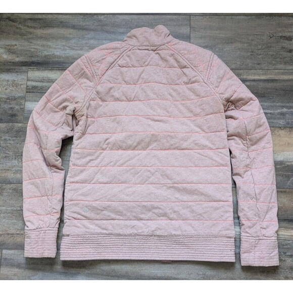 Lululemon The Bomb Bomber Jacket Bark Berry/Heathered Bark Berry Women's 6 Rever - Picture 7 of 8